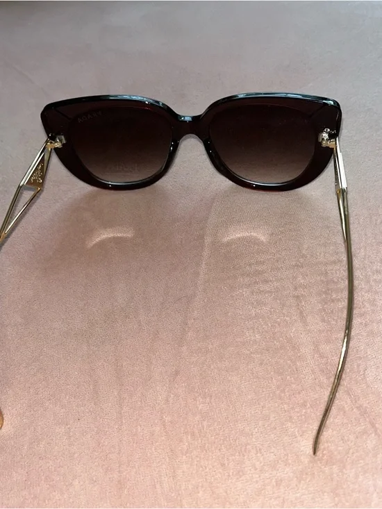 Prada Black and Gold Thick Frame Sunglasses - Picture 3 of 5